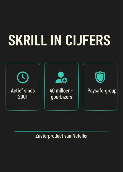 Een smartphone met het Skrill-logo en casino-iconen op de achtergrond, symboliserend snelle transacties in België.
